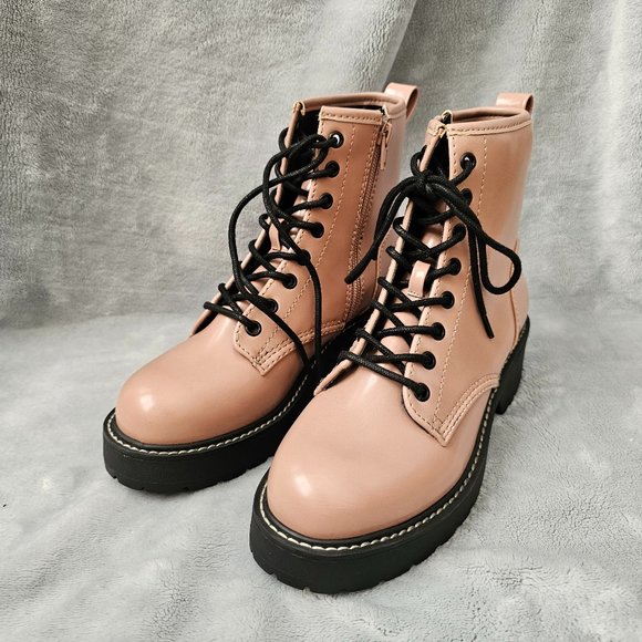 New Madden Girl Women's Pink/Black Boot Size 6M - Picture 1 of 7